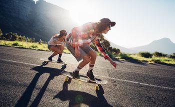 Przejażdżka na longboardzie 