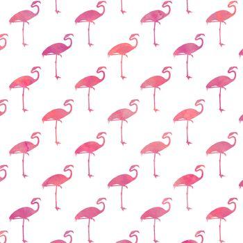 Różowe flamingi, rysunek