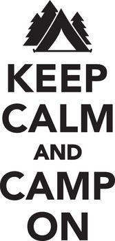 Keep calm and camp on