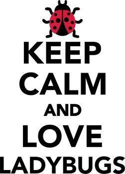 Keep calm and love ladybugs