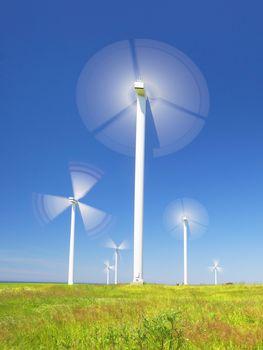 Wiatraki w okolicach Darłowa