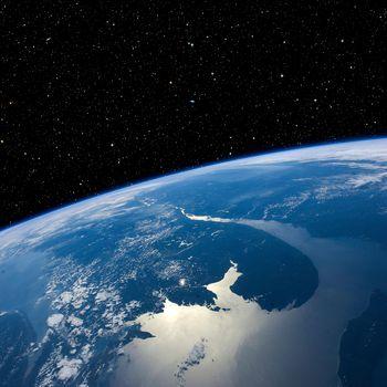 Widok na kosmos z Ziemi