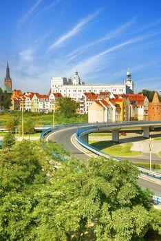 Widok na Zamek Książąt Pomorskich w Szczecinie