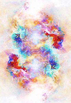 Wielokolorowa kosmiczna przestrzeń