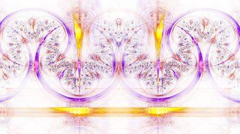 Abstrakcyjny fioletowo-złoty wzór