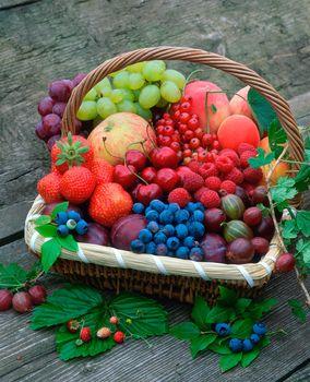 Kosz pełen owoców