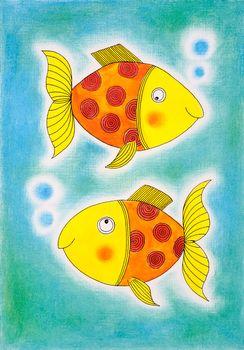 Dwie kolorowe ryby