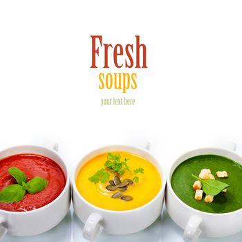 Kolorowe zupy krem