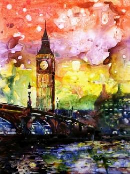 Rysunek Big Bena w Londynie