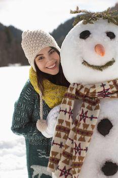 Dziewczyna z bałwanem