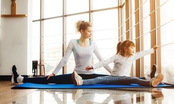 Gimnastyka zdrowotna przy drabinkach