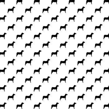 Grafikami z psami na białym tle