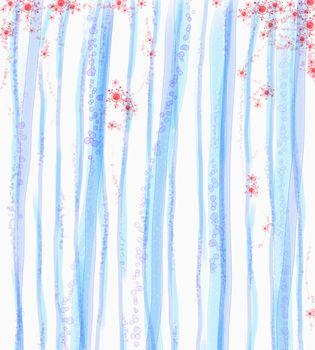 Ilustracja - niebieskie paski