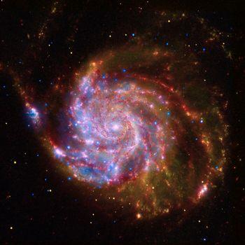 Gwiazdy w spiralnej galaktyce