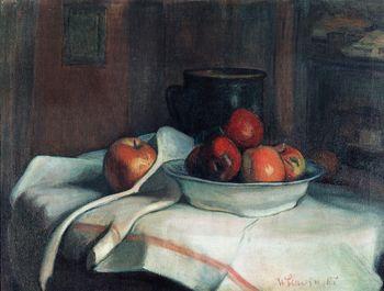 Martwa natura z dzbanem i jabłkami, Władysław Ślewiński