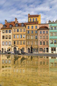 Kolorowe kamienice, Stare Miasto. Warszawa