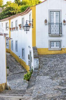 Uliczka Obidos, Portugalia