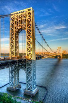 Most Jerzego Waszyngtona, New Jersey. Nowy Jork