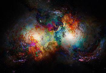 Ogromna kolorowa mgławica