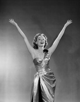 Piosenkarka na scenie