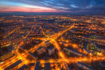 Nocna panorama Wrocławia