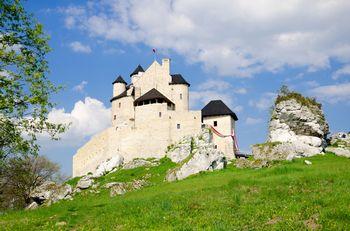 Widok na Zamek w Bobolicach