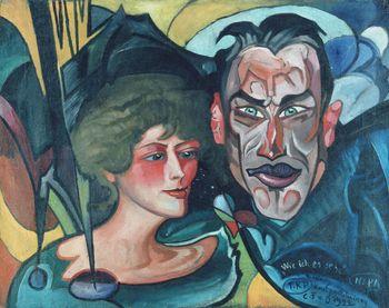 Portret Anny i Jarosława Iwaszkiewiczów, Stanisław Ignacy Witkiewicz