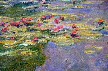 Nenufary, 1919, detal 2, Monet