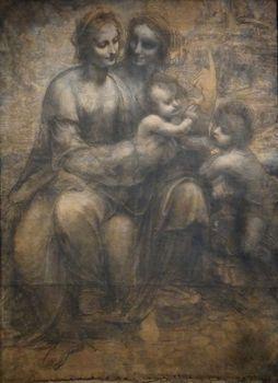 The Virgin and Child with St Anne and St John the Baptist, Leonardo da Vinci