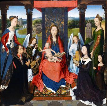 Tryptyk rodziny Donne, fragment, Memling