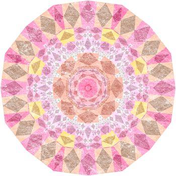 Różowy wzór w stylu boho
