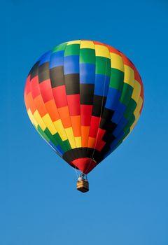 Kolorowy latający balon