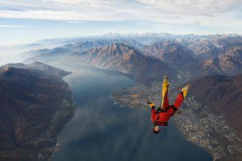 Skok ze spadochronem w Norwegii