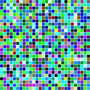 Kolorowa mozaika z małych kwadratów