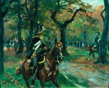 Ułan na koniu, Wojciech Kossak