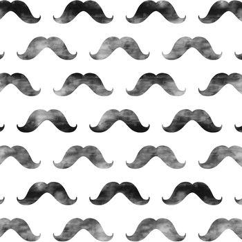 Wąsy na białym tle