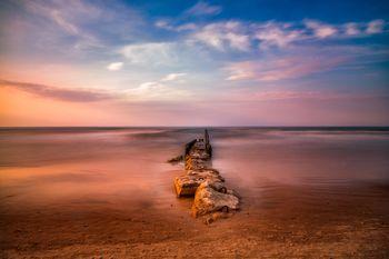 Zachód słońca w Kołobrzegu