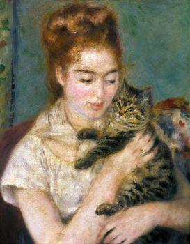 Kobieta z kotem, Auguste Renoir