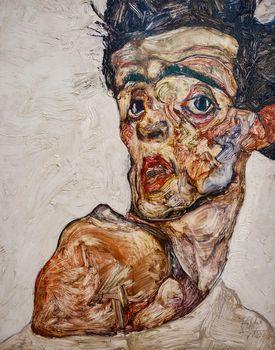 Autoportret, 1890, Egon Schiele