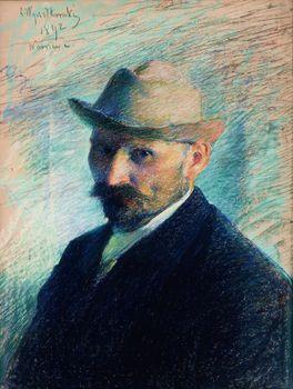 Autoportret 1892, Leon Wyczółkowski