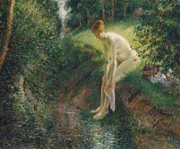 Bather in the Woods, Camille Pissarro