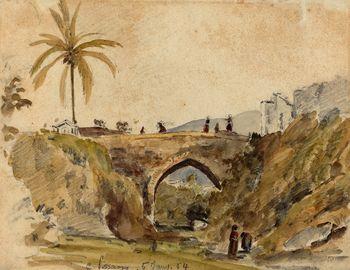 Bridge at Caracas, Camille Pissarro