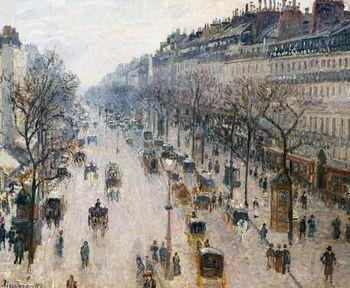 Bulwar Montmartre rano, Camille Pissarro