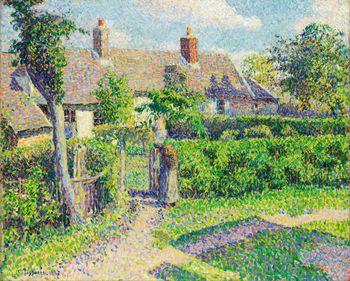 Domy chłopskie, Eragny, Camille Pissarro