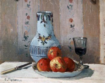 Still life with apples and pitcher, Camille Pissarro