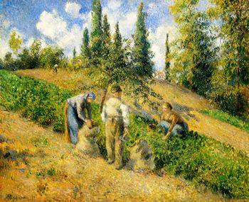 The harvest, Camille Pissarro