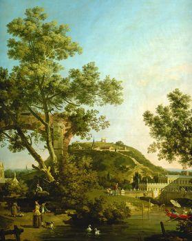 Angielski krajobraz Capriccio z Pałacu, Canatello