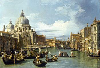Grand Canal i Kościół Salute, Canaletto