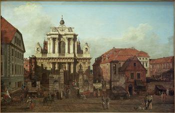 Kościół Karmelitów w Warszawie, Canaletto