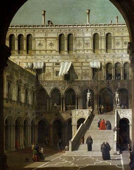 Palazzo Ducale e la scala dei Giganti, Canaletto